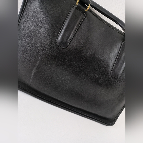 Vintage Coach Black Slim Satchel 310- 3934 - Picture 6 of 10